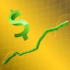 Dollar And Graph Stock Photos Dollar And Graph Stock Photos