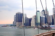 A Manhattan View From Brooklyng Bridge 4 Stock Photography A Manhattan View From Brooklyng Bridge 4 Stock Photography