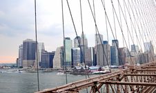 A Manhattan View From Brooklyng Bridge 5 Royalty Free Stock Image A Manhattan View From Brooklyng Bridge 5 Royalty Free Stock Image