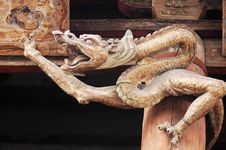 Ancient Wooden Dragon Stock Photos Ancient Wooden Dragon Stock Photos
