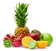 Group Of Fresh Fruits Royalty Free Stock Images Group Of Fresh Fruits Royalty Free Stock Images