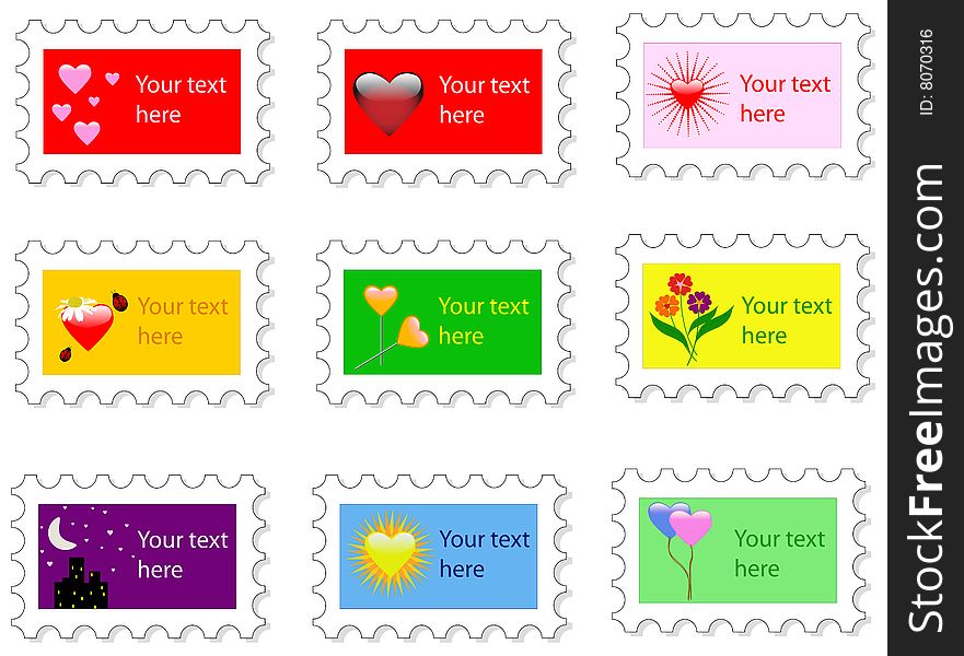 Some Valentine's Day Stamp collection. Some Valentine's Day Stamp collection