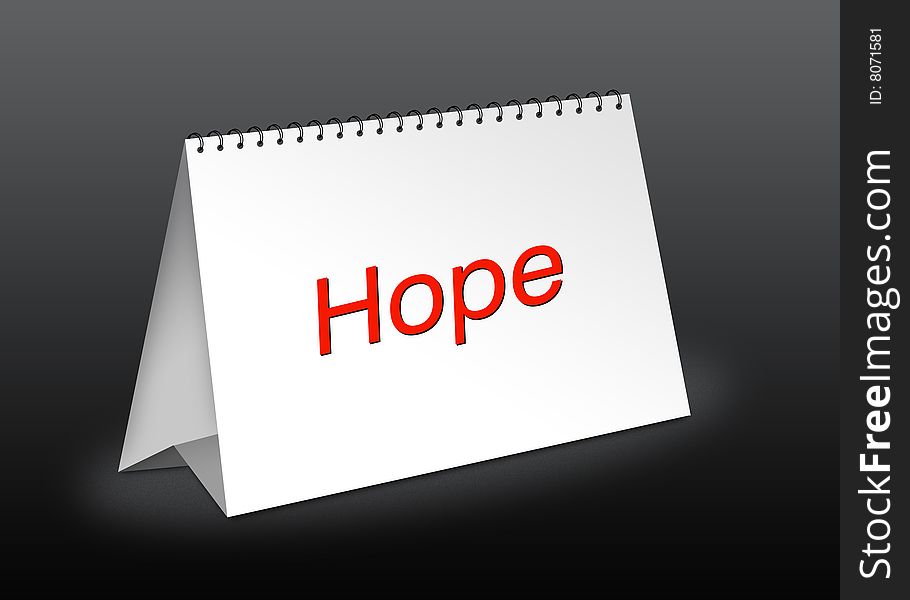 Business Table calendar “Hope”