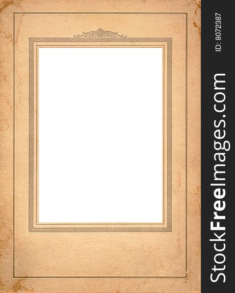 An antique carboad folio picture frame. An antique carboad folio picture frame.