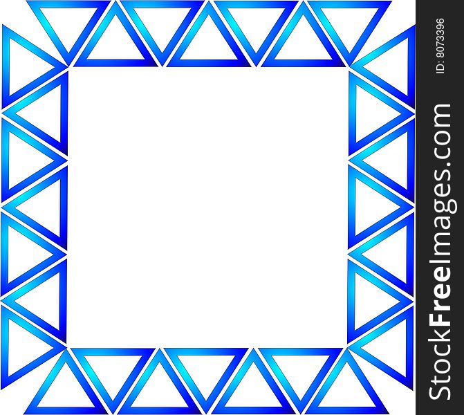 Blue And White Triangles