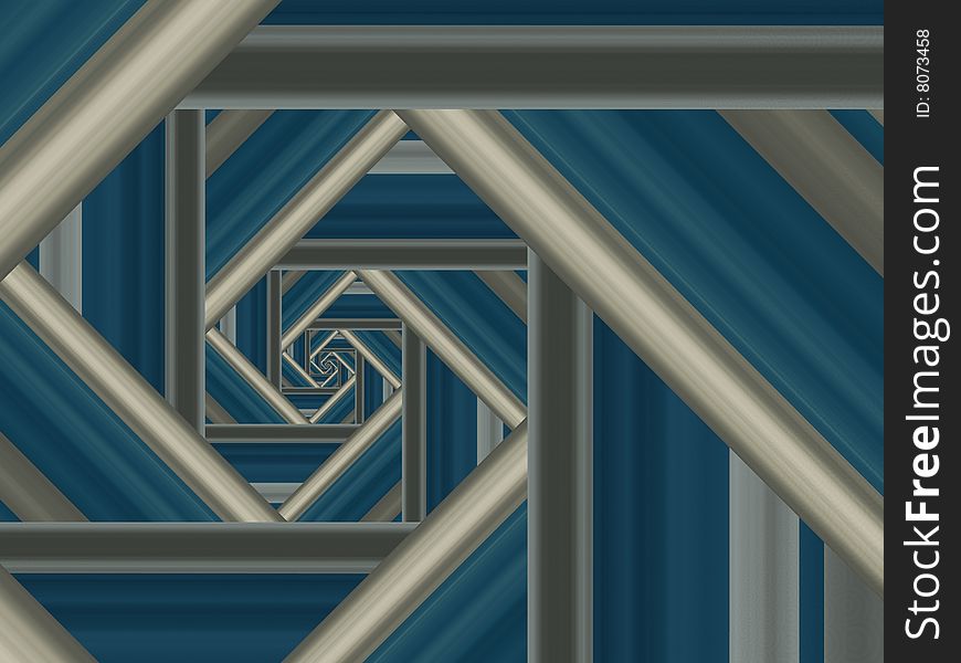 Modern abstract computer generated spiral in blue grey and cold. Modern abstract computer generated spiral in blue grey and cold.
