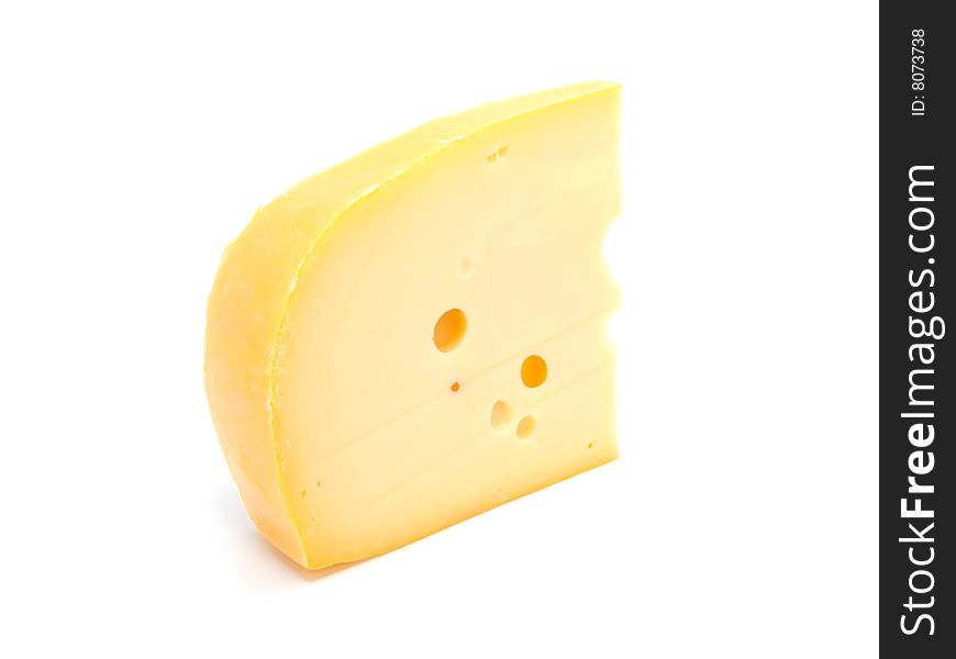 Cheese Isolated On White