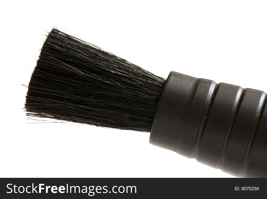 Close-up of brush isolated. Close-up of brush isolated