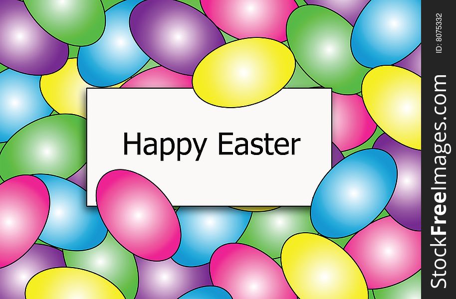 Happy Easter Egg Border