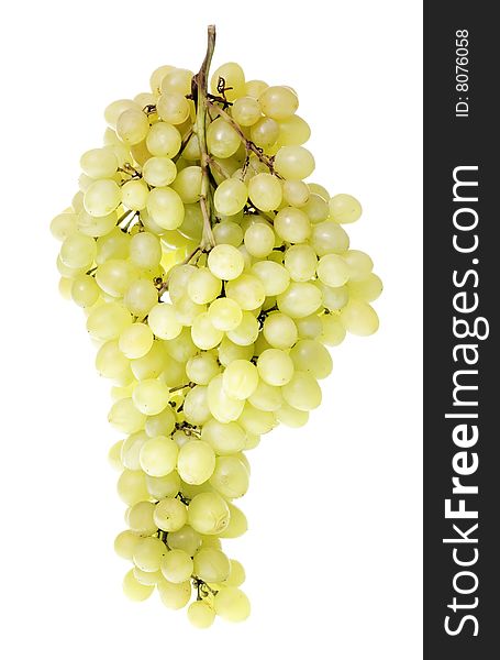 Grape cluster isolated on white background