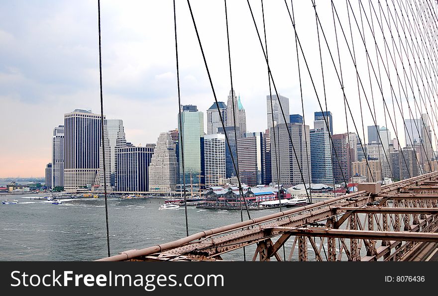 A manhattan view from the brooklyn bridge 5