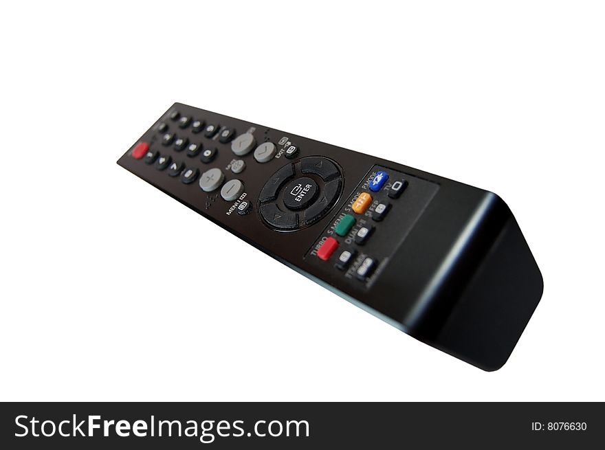Tv remote controller isolated on white