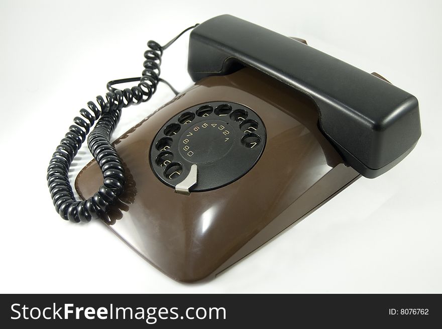 Old Brown Telephone