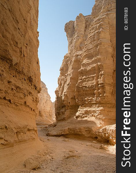 The Perazim canyon. Judean Desert nature reserve, Israel.