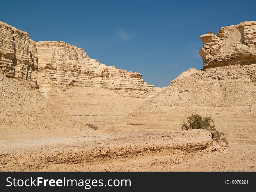 The Perazim canyon. Judean Desert nature reserve, Israel.