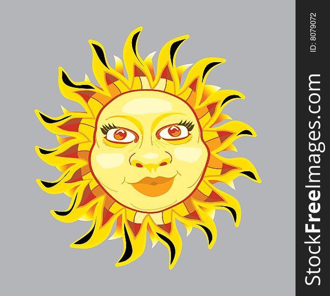 Vector Illustration of Tribal Sun