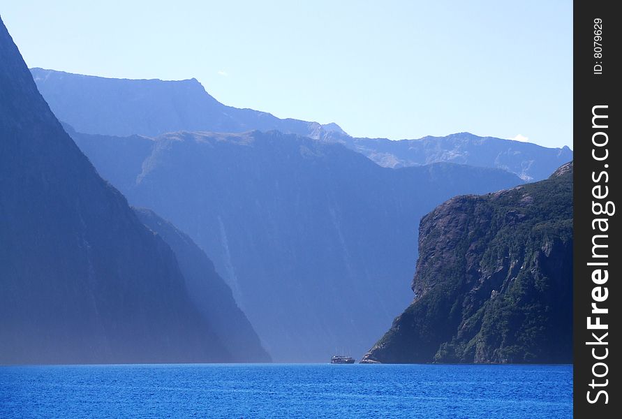 Lake with mountains