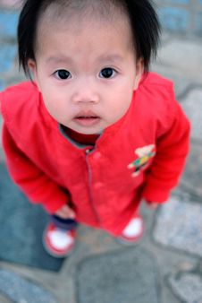 Cute Asian Baby Girl Stock Photos