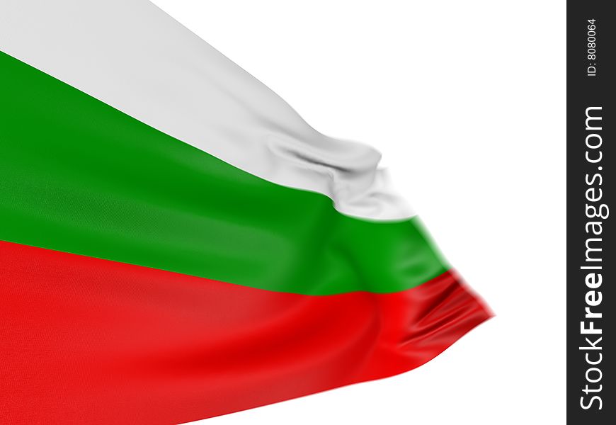 Motion Blur 3D Bulgarian Flag
