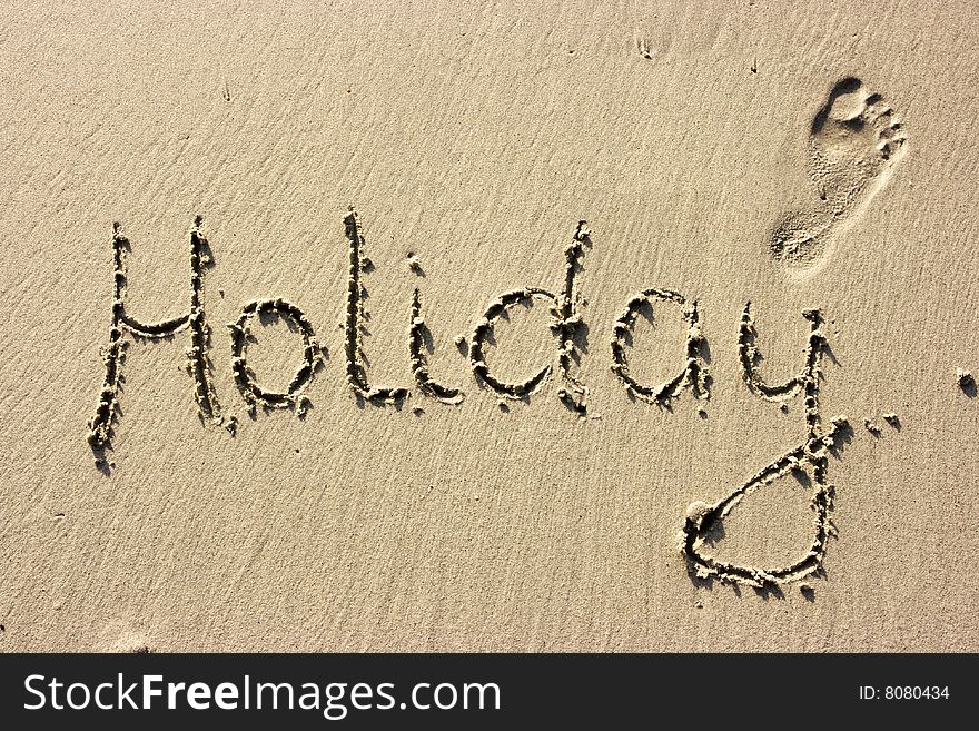 Holiday on sand