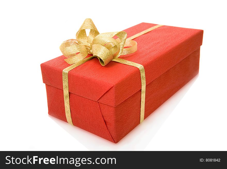 Red giftbox birthday wrapping paper