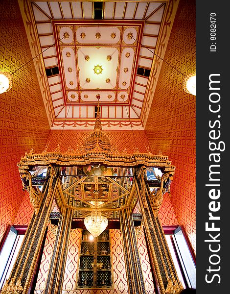 Interior of a Thai Temple.