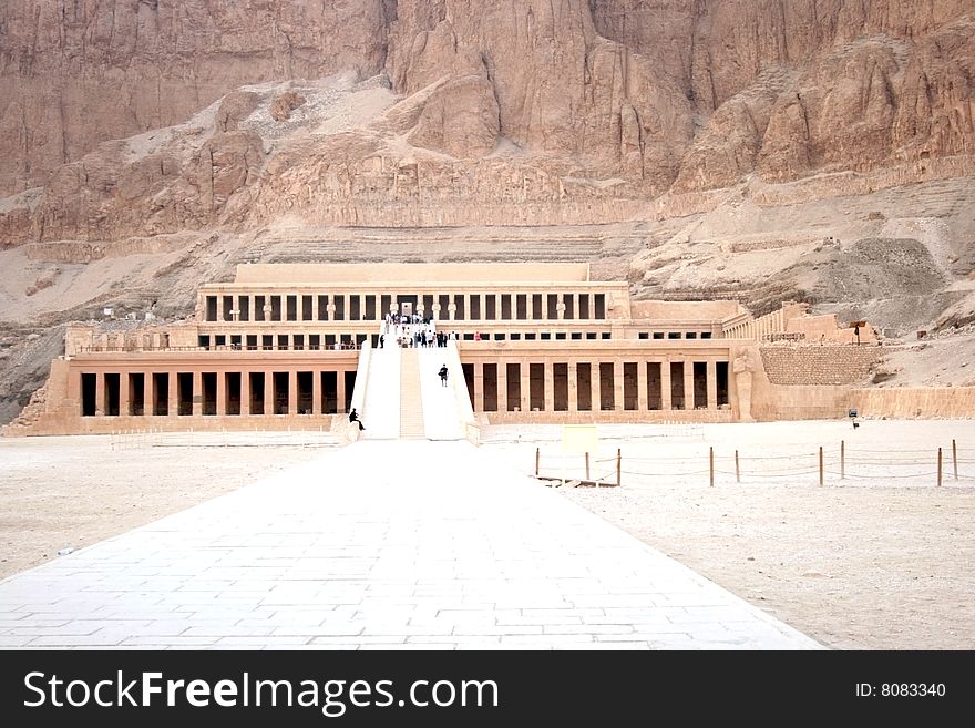 Mausoleum of woman-pharaoh Hatsepshut. Mausoleum of woman-pharaoh Hatsepshut