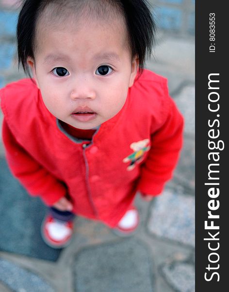 Bright picture of adorable chinese baby girl. Bright picture of adorable chinese baby girl