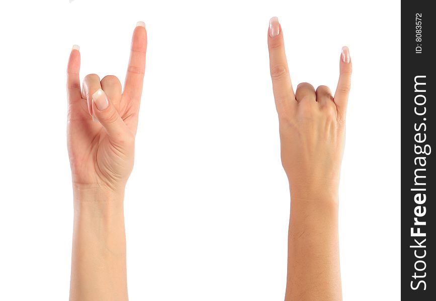 Female Hands Counting