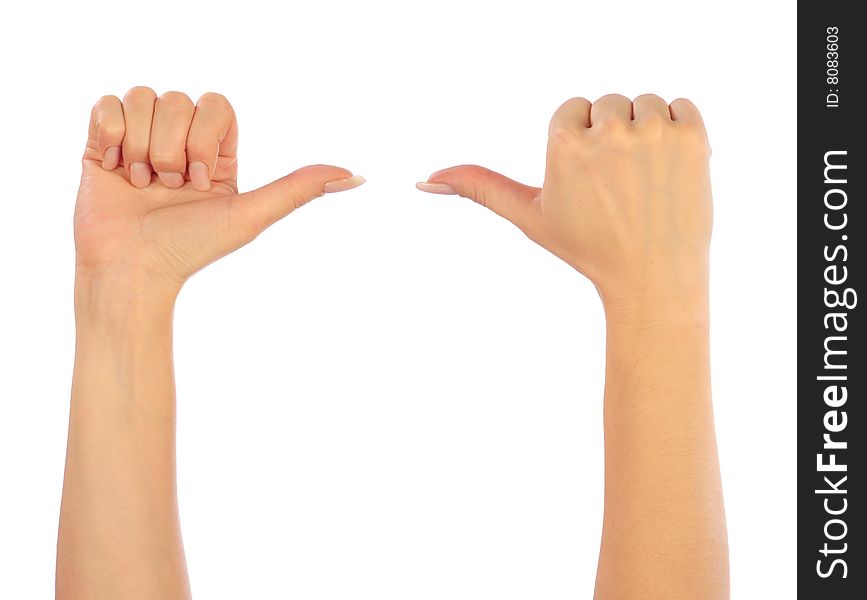 Female Hands Counting