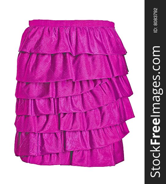 Woman fashion violet color skirt