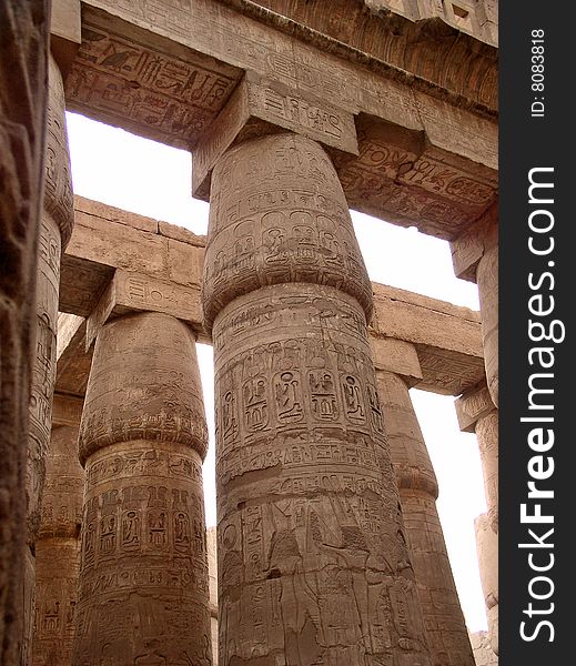 The Egyptian columns