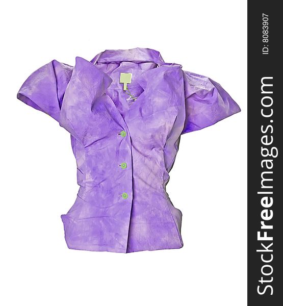 Woman fashion violet color blouse
