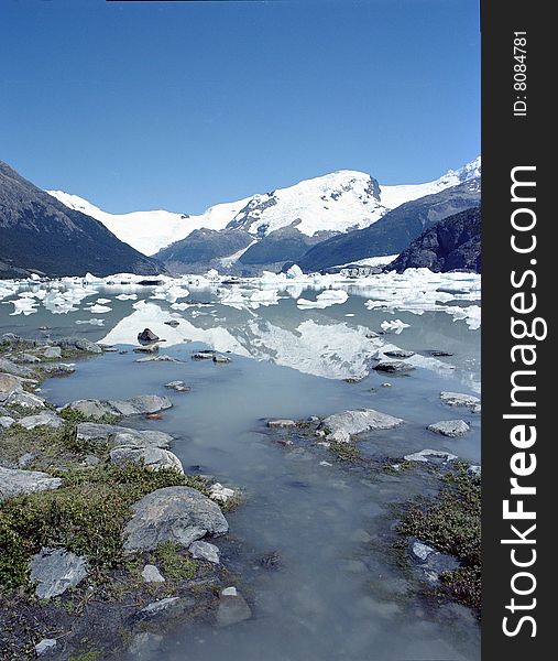 Sky glacier glacier Onelli water