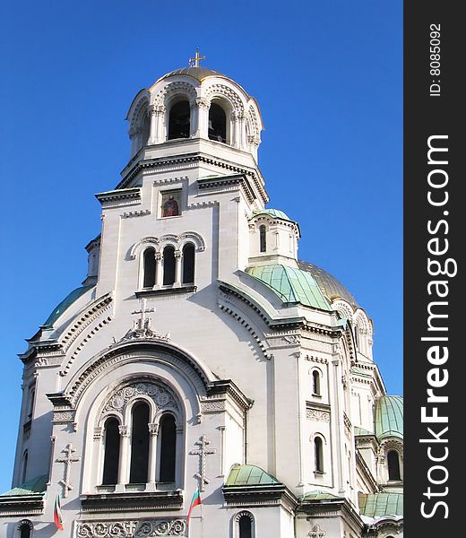 Aleksander Nevsky Cathedral in Sofia, Bulgaria. Aleksander Nevsky Cathedral in Sofia, Bulgaria.
