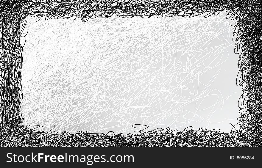 Black and white abstract texture frame. Black and white abstract texture frame