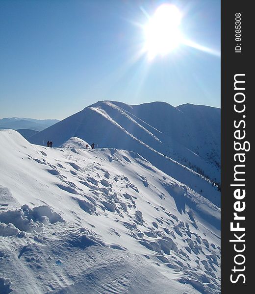 This picture was taken this winter in Slovakia in mountains called Mala Fatra. This picture was taken this winter in Slovakia in mountains called Mala Fatra.