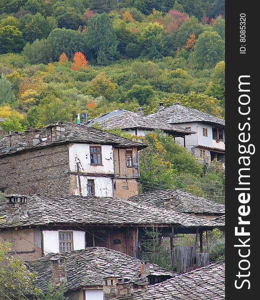 Ancient village in the mountain, Europe