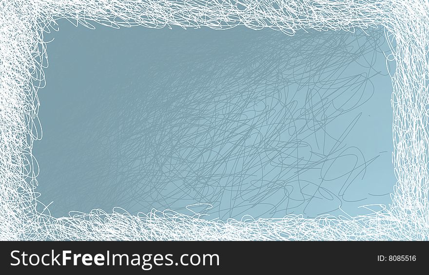 Winter Abstract Texture Frame
