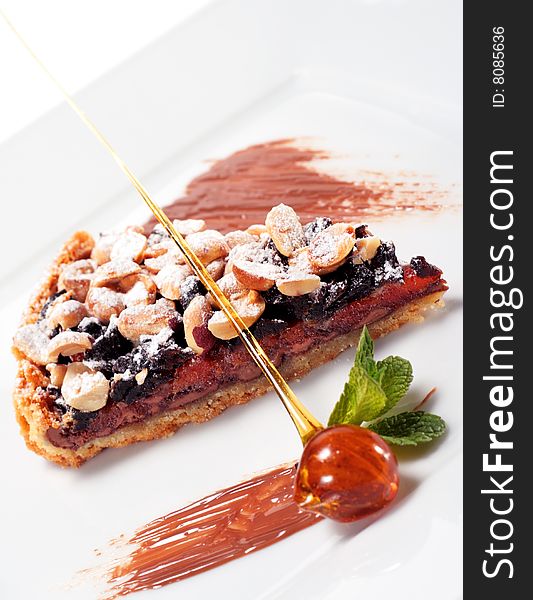 Chocolate Shortcake with Dried Fruit and Nuts