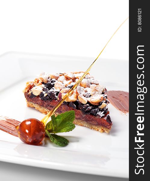 Chocolate Shortcake With Dried Fruit And Nuts