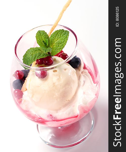 Dessert - Ice Cream and Fresh Berries