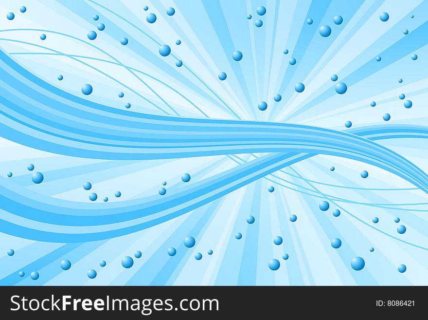 Vector illustration of Abstract Blue