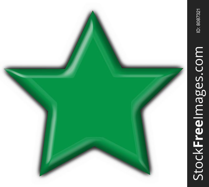 Lybia Button Flag Star Shape