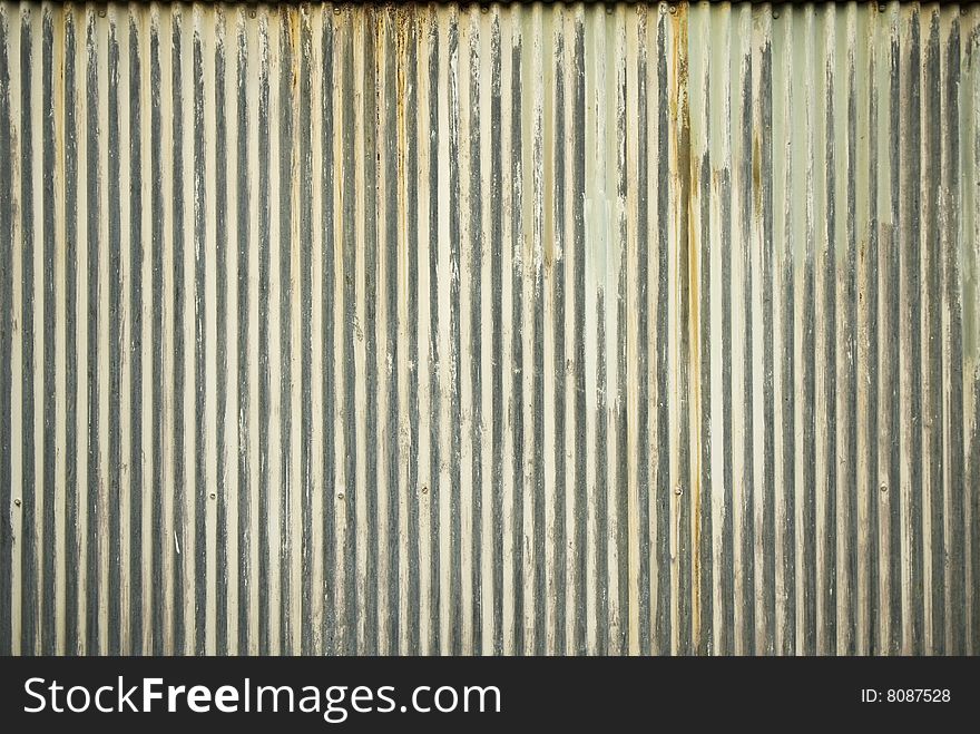 Rusty wall background with striped pattern