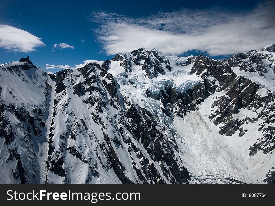 Mountains and Glacier New Zealand