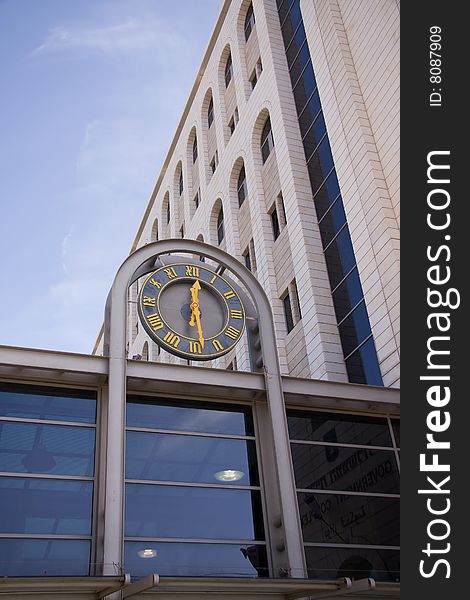 Clock on a building