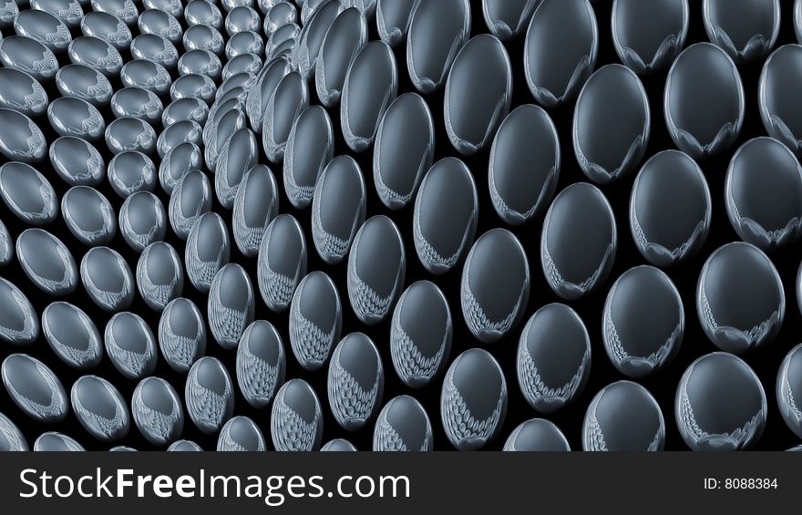 Background with balls in motion