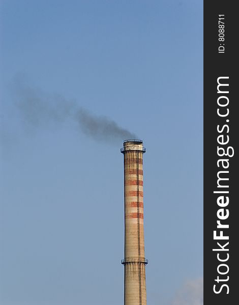 Chimney of Thermo Electrical Central. Chimney of Thermo Electrical Central