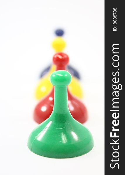 Colored Game Pieces